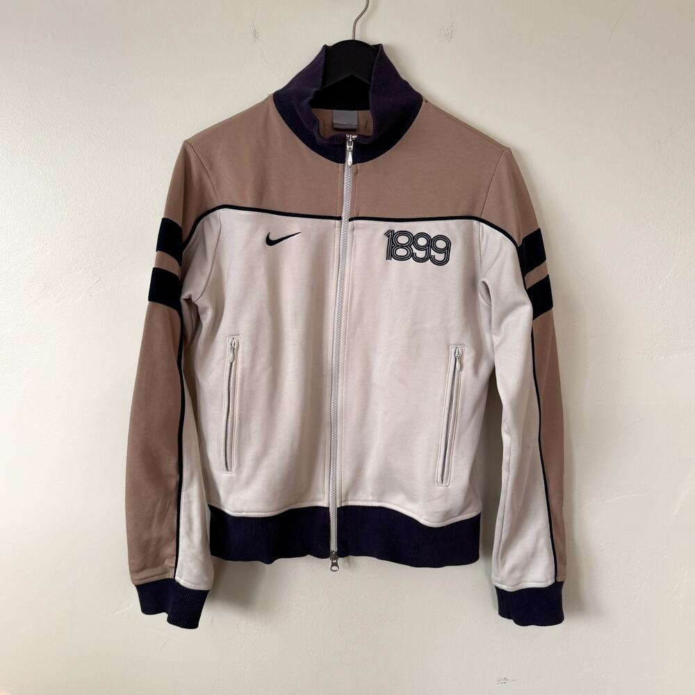 vintage barcelona fc 1899 nike full zip up track jacket sz small